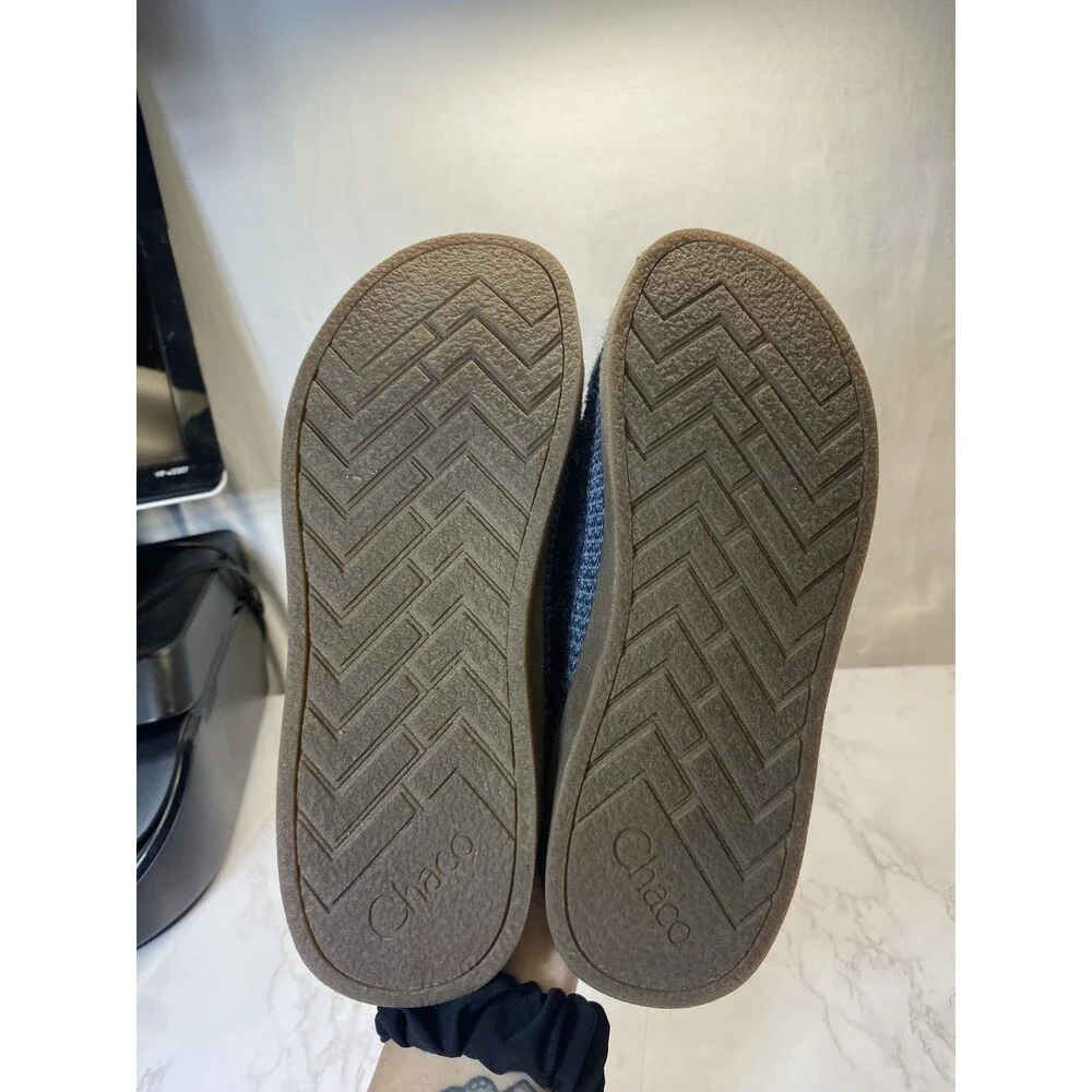 Chaco Revel Blue Wool Felt Slipper Shoes Men’s Sample Sz 10